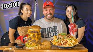 Cheesy 10x10 In-N-Out Style Cali Burger Stack Challenge in Western Sydney Australia