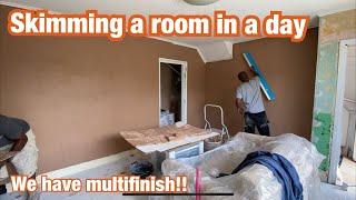 Skimming a room in a day - using multi finish plaster