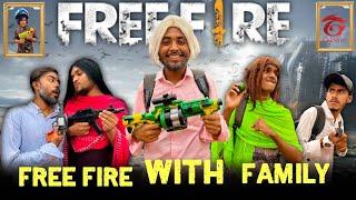 Free Fire With Family  Bangla Funny Video  Omor On Fire  Its Omor 