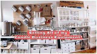 My Last Studio Vlog  Selling ALL of My Candle Equipment  Small Candle Business Vlog