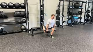 Bulgarian Split Squat w Knee Drive