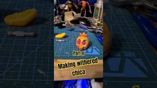MAKING WITHERED CHICA part 4  Head  #witheredchica #fnaf #diy #howto #costume