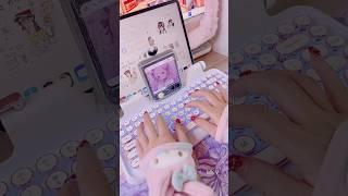 ASMR  Cute Typing  #ipad #zflip5 #keyboard