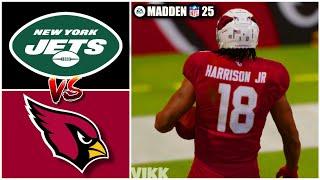 Jets vs Cardinals Week 10 Simulation Madden 25 Rosters