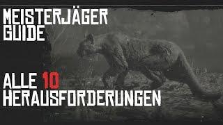 ALLE MEISTERJÄGER HERAUSFORDERUNGEN  GUIDE  RED DEAD REDEMPTION 2