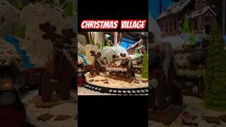 GINGERBREAD CHRISTMAS VILLAGE on P&O Aurora with model railway #cruise