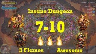 Castle Clash Dungeon Insane 7-10 3 Flames