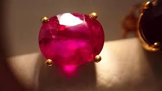 Ruby gemstone from Myanmar No Heat Pigeon Blood Red vivid red pigeon blood ruby