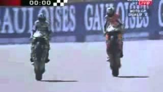 Valentino Rossi & Sete Gibernau wheeling