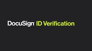 DocuSign ID Verification