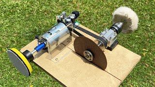 How to Make a Bench Grinder Polisher at Home using 895 Motor