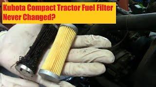 Kubota ZB1400 B1400 B7200 Fuel Filter Never Changed