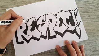 Graffiti Lettering 101  Easy Step By Step Lettering Tutorial  Arts & Crafts  3D Lettering