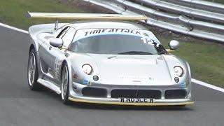 Noble M12 GTO Exhaust FLAMES on Track