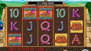 AZTEC TEMPLE Video Slot Casino Game with a BIG WIN FREE SPIN BONUS