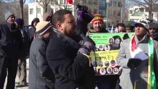 Journalist Sadiq Ahmeds Speech on Jan 24 2014 In front of Ethiopian Embassy in Washington DC.