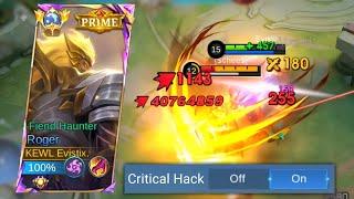 TOP GLOBAL ROGER ONESHOT BUILD THIS 2024 IS HERE 100% BROKEN  MLBB