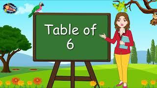 Table of 6  Times Tables  Multiplication tables  6 ka pahada  Learning Booster  Maths tables