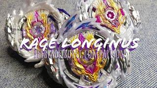 Rage Longinus  Takara Tomy Vs Mq Brand Vs No Brand?  Beyblade Burst Comparison  ベイブレードバースト