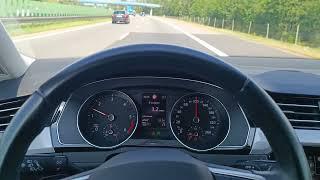 ILE PALI ?? VW PASSAT B8 Variant 2.0TDI 150HP DSG 100KMH test spalania fuel consumption pov driving