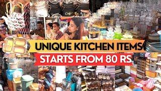 Cheapest Kitchen Items Market In Mumbai  Crawford Market  Crockery items At Wholesale Price