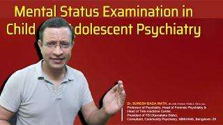 Mental Status Examination in Child and Adolescent Psychiatry MSE in Children and Adolescents