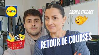 RETOUR DE COURSES LIDL  Basique et efficace 