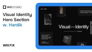 Visual Identitys Hero Section ft. @visualidentitydesign  Wix Fix