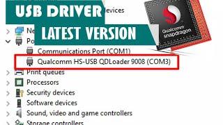 Instal Usb driver qualcom -HS USB Qdloader 9008 windows 7810 3264bit