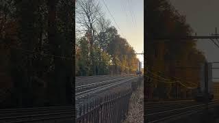 NJT Aqua Train heading east pass Maplewood with NJT 4204 leading