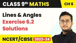 Lines and Angles - Exercise 6.2 Q1 - Q6 NCERT Solutions  Class 9 Maths Chapter 6