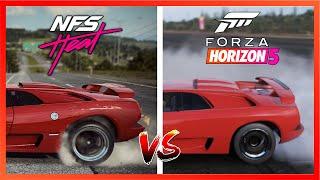 NFS Heat VS Forza Horizon 5  Details & Physics Comparison  WHICH IS BEST?