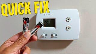 How to Change Batteries in Honeywell Home Thermostat 2024  Quick Video