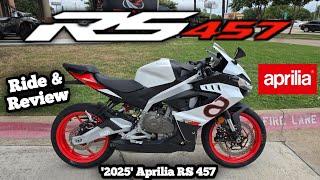 2025 Aprilia RS 457 Ride & Review  Motorcycle PERFECTION