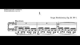 Sergei Bortkiewicz - Prelude Op. 33 No.  1 - Maestoso - Cyprien Katsaris Piano