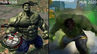 Marvels Avengers Hulk 2020 Vs The Incredible Hulk 2008  Comparison