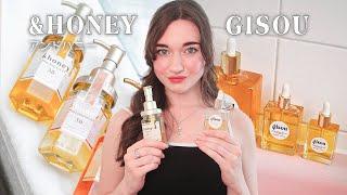 Gisou VS &Honey Hair Oil Japanese brand - The Best Hair Oils for silky shiny and nourished hair 