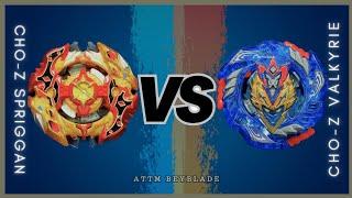 CHO-Z SPRIGGAN.0W.Zt’ vs CHO-Z VALKYRIE.Z.Ev  ON REAL LIFE BEYBLADE STADIUM