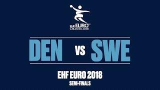 RE-LIVE  Denmark vs. Sweden  Semi-Finals  Mens EHF EURO 2018