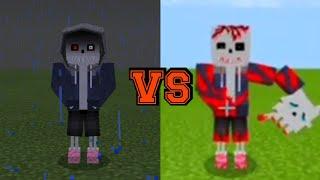 Insanity Sans vs Dust Sans in minecraft pe