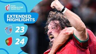 Historic Portugal cause HUGE upset  Fiji v Portugal  Rugby World Cup 2023 Extended Highlights