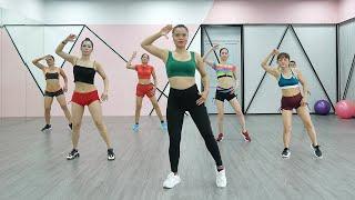 AEROBIC DANCE  25 min Flat Belly Workout  Exercises to Get Slim Belly Fat + Tiny Waist