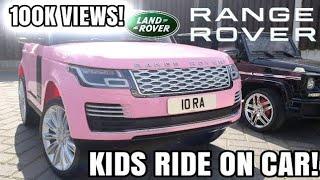 BIG Pink 24V Land Rover RANGE ROVER 2 Seater Kids Ride On Car - REVIEW   #rideoncar #toyrangerover