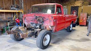 FULL Build Begins FORD F100 F250 Series  Front End Removed