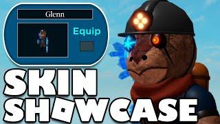 NEW PIGGY GLENN SKIN SHOWCASE Jumpscare Emotes & Music