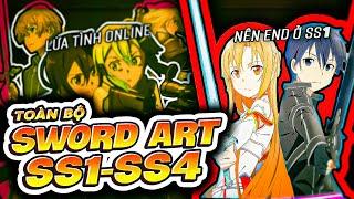 TÓM TẮT  TOÀN BỘ SWORD ART ONLINE SS1-SS4 - HÀNH TRÌNH PHÁ ĐẢO THẾ GIỚI ẢO