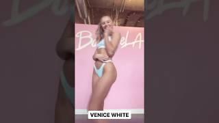 Monica Corgan thong bikini try on...Instagram @monicacorgan