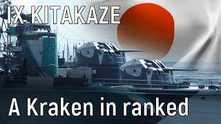 World of Warships - IX Kitakaze Replay a kraken in ranked