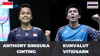 GINTING MELAJU Anthony Sinisuka Ginting INA vs Kunvalut Vitidsarn THA  Badminton Highlight