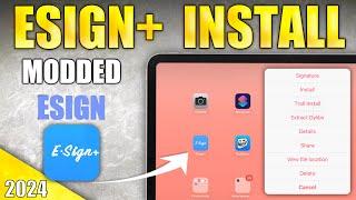 eSign+ Installer  Modded eSign iOS 17 with Extra Features 